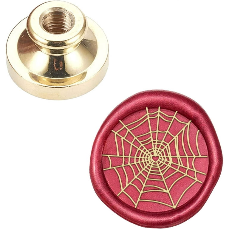 Halloween Wax Seal Stamp Head Replacement Spider Web 25mm Vintage Sealing  Wax Stamp Heads Only No Handle for Wedding Invitations Halloween Christmas  Xmas Party Envelopes Cards 