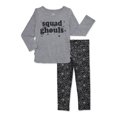 thumbnail image 1 of Halloween Way to Celebrate! Baby and Toddler Girl Long-Sleeve T-Shirt and Leggings Outfit Set, 2-Piece, Sizes 12M-5T, 1 of 3