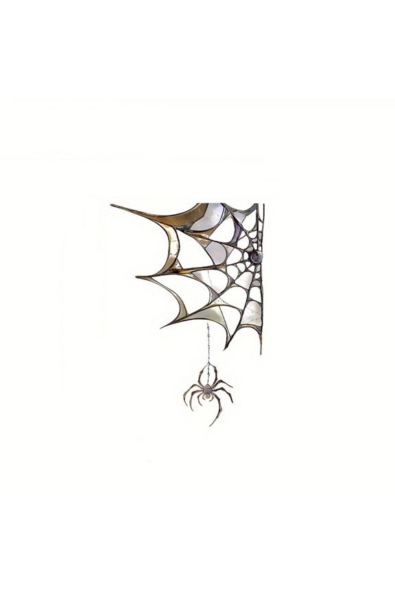 Halloween Web Electrostatic Transparent Glass Sticker