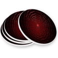 thumbnail image 1 of Halloween Web Red Coasters Absorbent Moisture Non-Slip Drink Coaster Ceramic Stone with Cork Base Desktop Protection, 4PCS, 1 of 6
