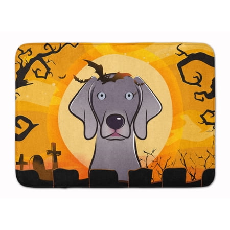 Halloween Weimaraner Machine Washable Memory Foam Mat