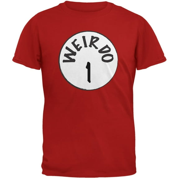 Halloween Weirdo 1 One Red Youth T-Shirt - Youth Large