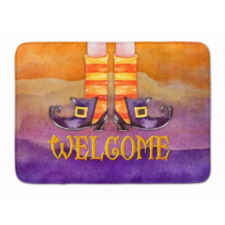 Halloween Welcome Witches Feet Machine Washable Memory Foam Mat