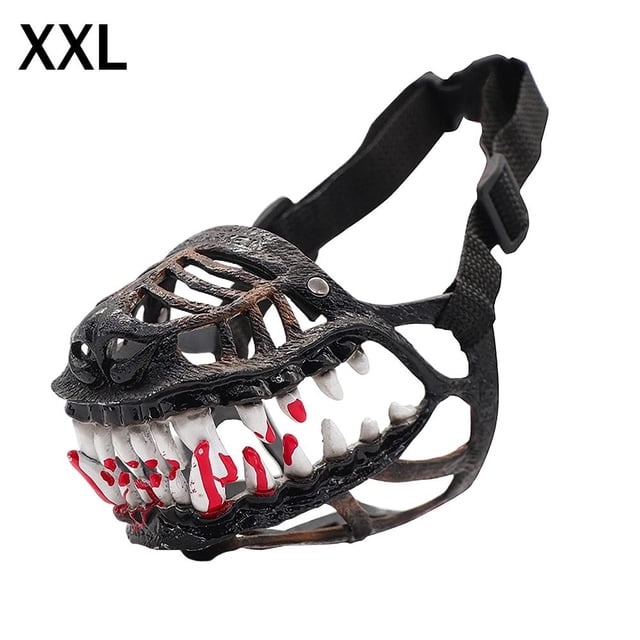 Scrary Dogs Halloween Werewolf Dog Muzzle, Latex Pet Costume Accessory with ...