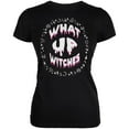 thumbnail image 1 of Halloween What Up Witches Witchy Elements Juniors Soft T Shirt Black MD, 1 of 1