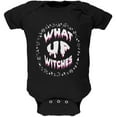 thumbnail image 1 of Halloween What Up Witches Witchy Elements Soft Baby One Piece Black 24 Month, 1 of 1