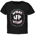 thumbnail image 1 of Halloween What Up Witches Witchy Elements Toddler T Shirt Black 4T, 1 of 1
