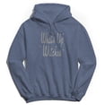 thumbnail image 1 of Halloween Whats Up Witches Graphic Navy Heather Men's Cotton Pullover Hoodie, 1 of 1
