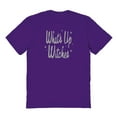 thumbnail image 1 of Halloween Whats Up Witches Graphic Purple Men's Cotton T-Shirt, 1 of 1