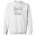 thumbnail image 1 of Halloween Whats Up Witches Graphic White Men's Cotton Pullover Sweatshirt, 1 of 1