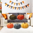 thumbnail image 1 of Halloween Whimsical Pumpkin Plush Figure Soft Decorative Stuffed Animal for Festive Party Atmosphere and Seasonal Room Accent, 14 Inch, 1 of 6