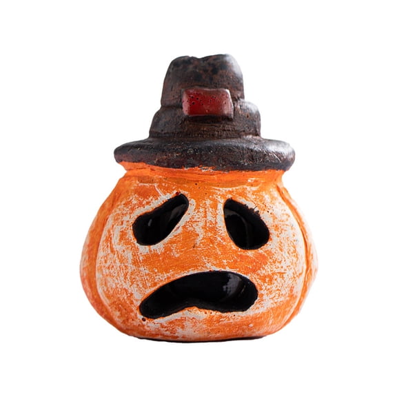 Halloween Whistle, Vintage Pumpkin Shaped with Scarecrow Hat Design, 1 Pack Mini Orange Funny Jack O Lantern Noisemaker, Ideal for Halloween Party Favors Costume Themed Events Trick or Treat Supplies