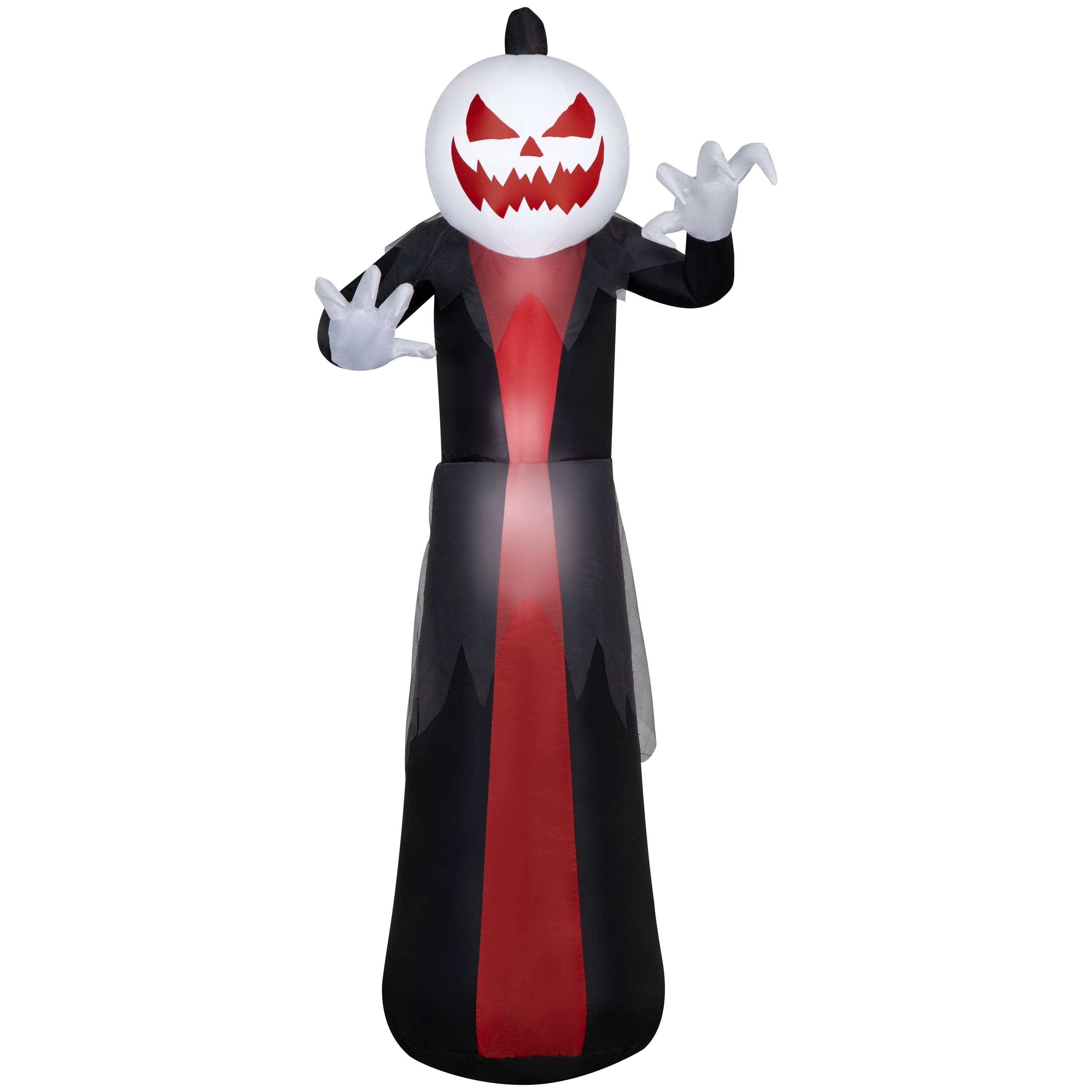Halloween White Pumpkin Reaper Yard Inflatable 5 by Way To Celebrate