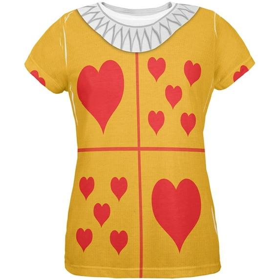 Halloween White Rabbit Classic Wonderland Costume All Over Womens T Shirt Multi MD