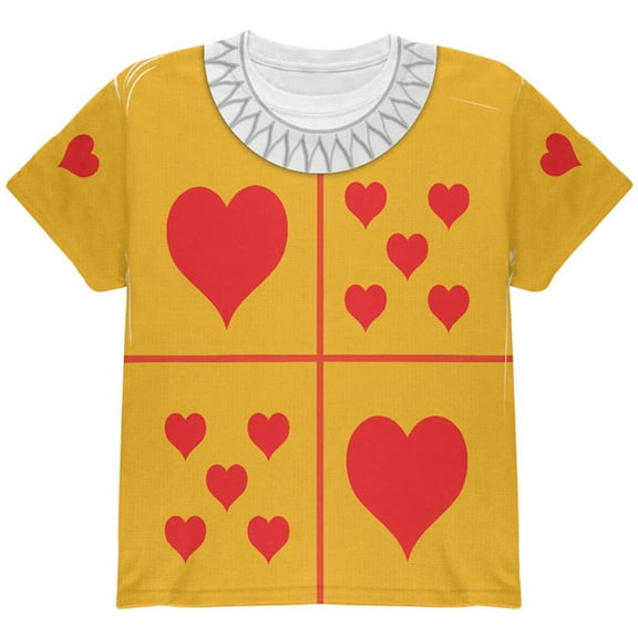 Halloween White Rabbit Classic Wonderland Costume All Over Youth T Shirt Multi YLG