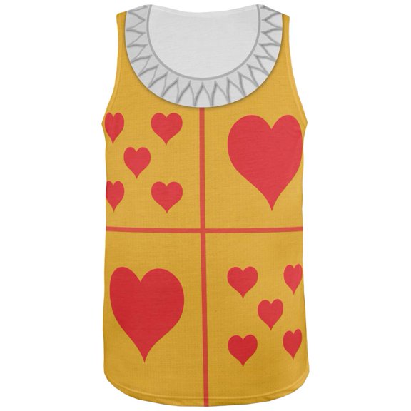 Halloween White Rabbit Costume All Over Adult Tank Top - 2X-Large