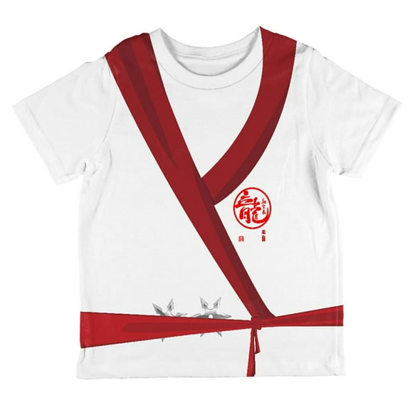 Halloween White Shadow Ninja Costume All Over Toddler T Shirt Multi 4T