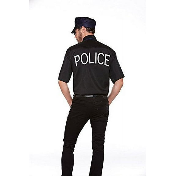Halloween Wholesalers Pull Over Police Men's Shirt