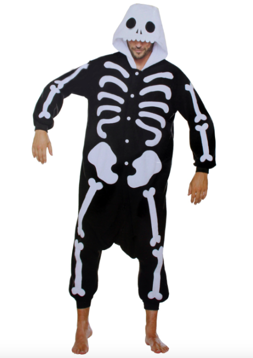Halloween Wholesalers Scary Skeleton Costume Black