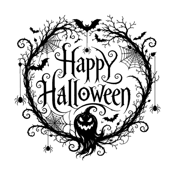 Halloween Window Cling Retro Gothic Style Spider Web Pumpkin Pattern Electrostatic PVC Decal for Glass Door Wall Decor