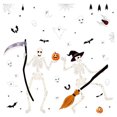 thumbnail image 1 of Halloween Window Clings 72Pcs Reusable Skeleton Ghost Static Stickers Decals for Glass Party Decor, 1 of 8