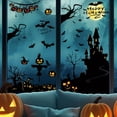 thumbnail image 1 of Halloween Window Clings Decor, Halloween Decorations Skeleton Ghost Bat Sticker, 1 of 6