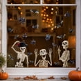thumbnail image 1 of Halloween Window Clings Decor, Halloween Decorations Skeleton Ghost Bat Sticker, 1 of 6