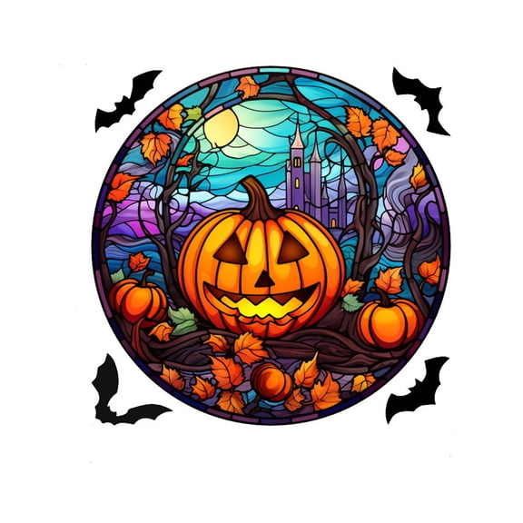 Halloween Window Clings, Scary Halloween Window Stickers Removable Double Sided Halloween Black Window Decals for Glass Window Halloween Decorations For Window