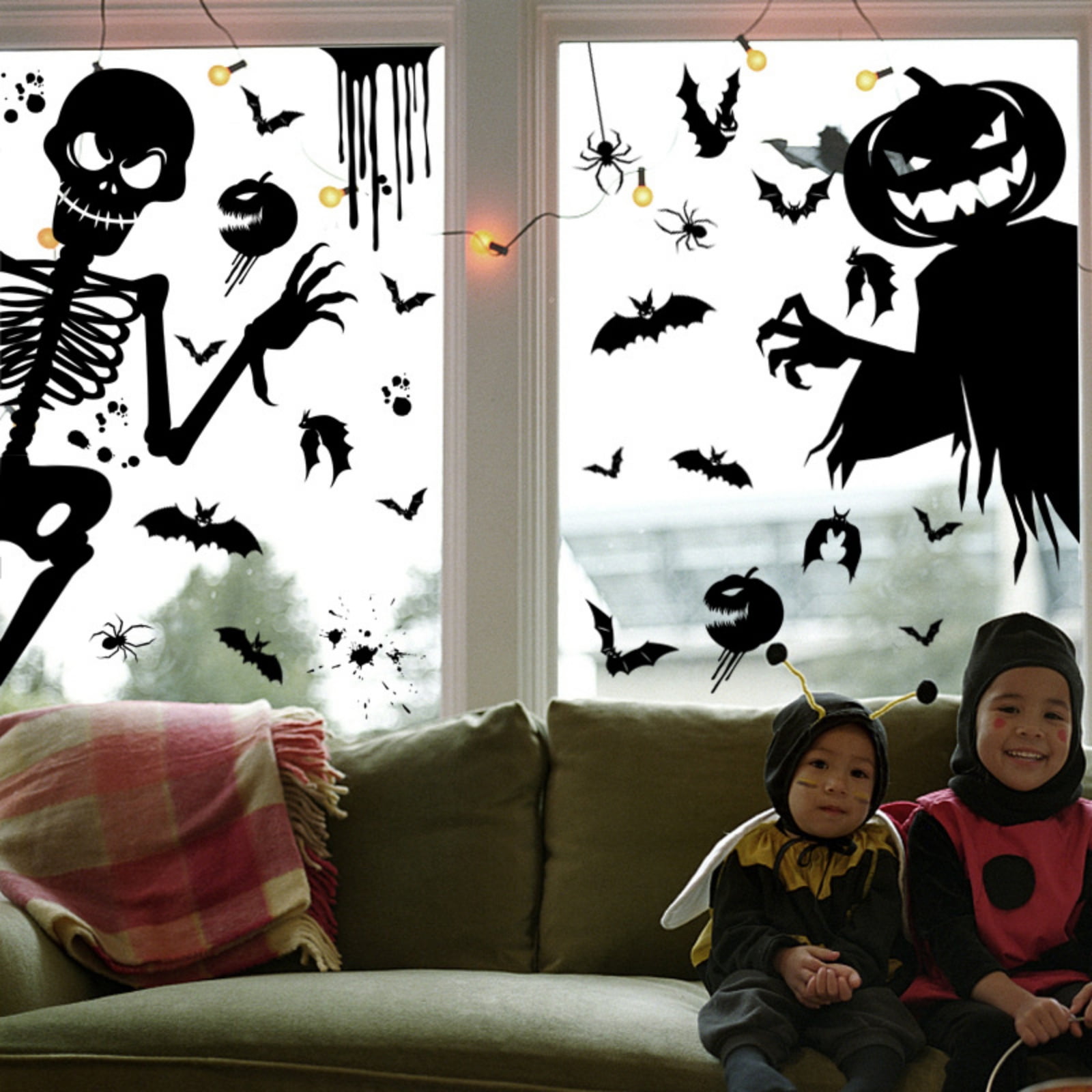Halloween Window Clings Sticker Halloween Ghost Ghost Shadow Window ...