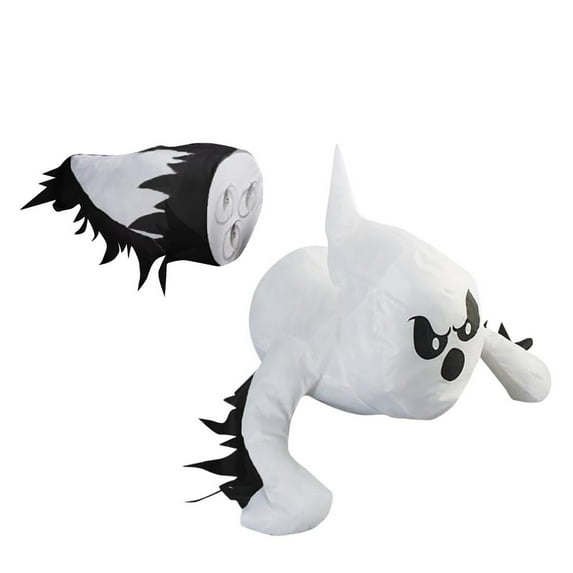 Halloween Window Crashing Ghost Plush Toys, Flying Ghost Plush Stuffed Animals for Window, Wall, Yard & Garden Display, Fun Room & Party Ornament, Perfect Halloween Decoration & Fall Decor Gift