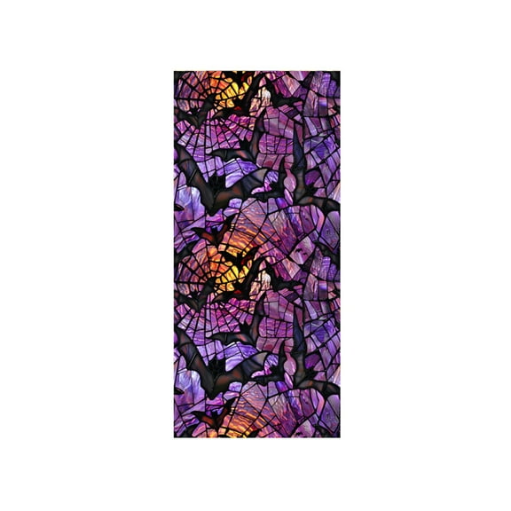 Halloween Window Privacy Film, Stained Glass Window Film, Privacy Sun Blocking Static Cling Sticker, Bathroom Window Privacy Film, for Glass Door Halloween Home Decor, 39.7" x17.71"