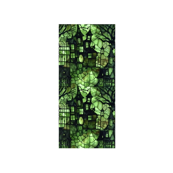 Halloween Window Privacy Film, Stained Glass Window Film, Privacy Sun Blocking Static Cling Sticker, Bathroom Window Privacy Film, for Glass Door Halloween Home Decor, 39.7" x17.71"