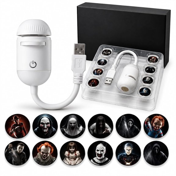 Halloween Window Projector,Horror Plug and Play Projector for Car