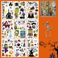 thumbnail image 1 of Halloween Window Stickers, 173Pcs Black Cat & Skeleton & Ghosts, 1 of 6