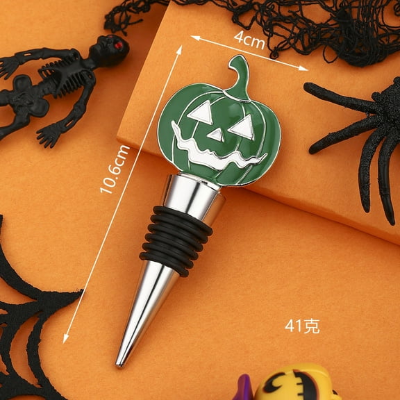 Halloween Wine Bottle Stopper, Halloween Wine Stopper for Glass Bottles, Reusable Cute Wine Bottle Stopper Wine Accessories Wine Stoppers for Halloween Decor