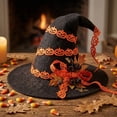 thumbnail image 1 of Halloween Wired Ribbon 5 Yards, Pumpkin Bat Witch Hat Printed Craft Ribbon for DIY Wreaths, Gift Wrapping, Bows, Floral Arrangements, Halloween Party and Fall Decoration Supplies, 1 of 6