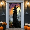 thumbnail image 1 of Halloween Witch Backdrop, Gothic Background Creepy Carnival Decoration Party Favor, 1 of 6