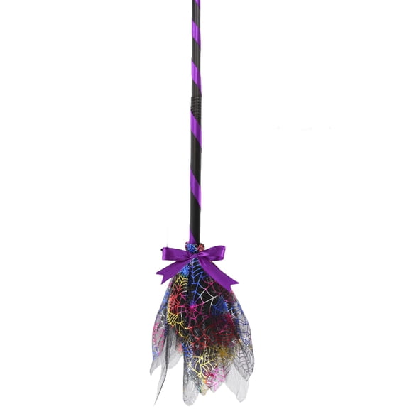 Halloween Witch Broom Halloween Magic Broom Cosplay Props for Halloween Costume Haunted House Decor, Masquerade Show Dress Up Dance Party Supplies