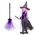 thumbnail image 1 of Halloween Witch Broom Party Dancing Broom Real Flying Broom Night Haunted Witch Game Dress up Halloween Decoration Party Supplies, 1 of 5