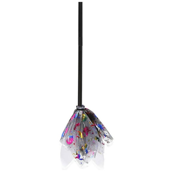 Halloween Witch Broom ,Plastic Witch Broomstick Broom Props, Realistic Wizard Flying Broom Stick Accessory for Costumes,Halloween Detachable Witch Besom Party Decoration Flying Besom Mesh Besom
