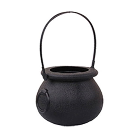 Halloween Witch Cauldron Bucket 5.5 Inch, Pumpkin Candy Basket for , Festival Party Decorations, Halloween Props for Home and Yard Decor