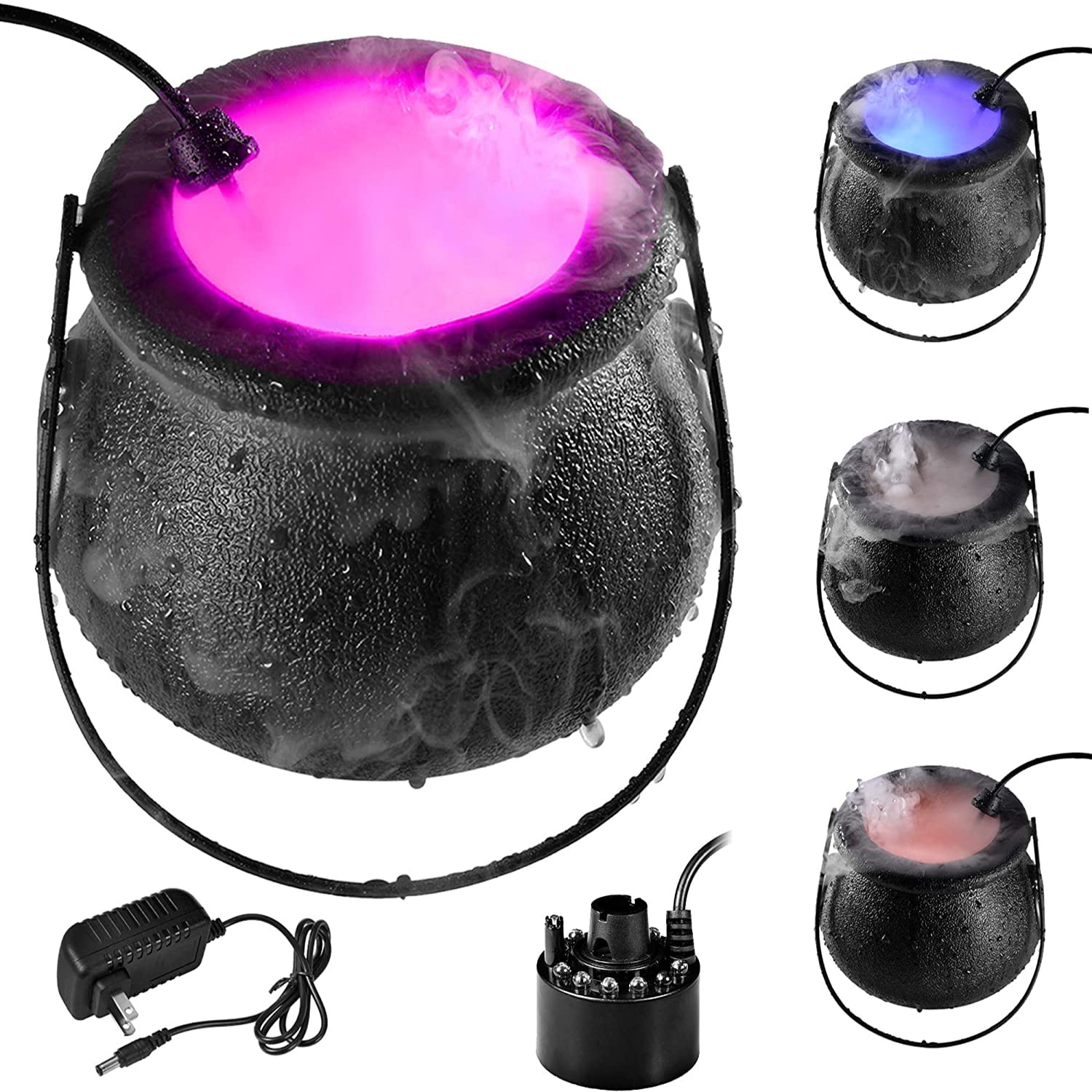 Halloween Witch Cauldron Fog Maker Indoor Fountain Mister Fogger