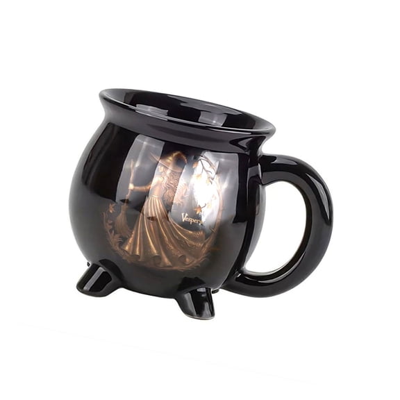 Halloween Witch Cauldron Mug Resins Coffee Cup For Hot Drinks, Soups & Creative Kitchen Accessories