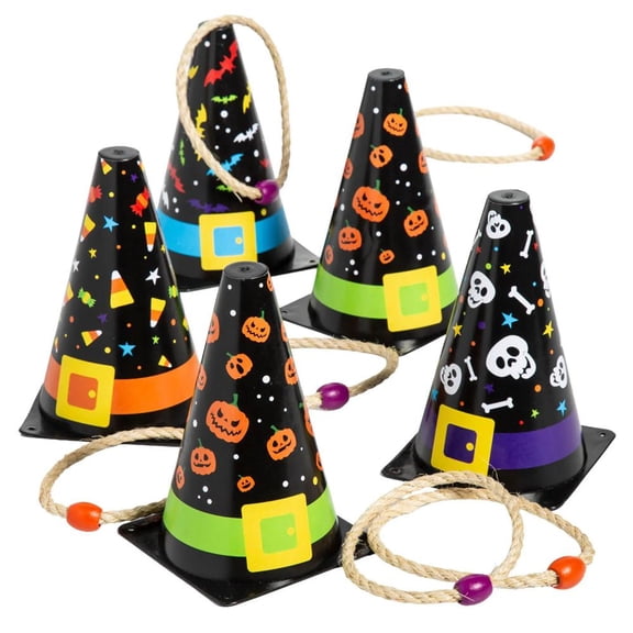Halloween Witch Cone Ring Toss Game 10 Pc.