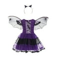 thumbnail image 1 of Halloween Witch Costume for Girls Toddler Witch Dress up with Hat Accessories for Kids Cosplay Party 3-13T, 1 of 4