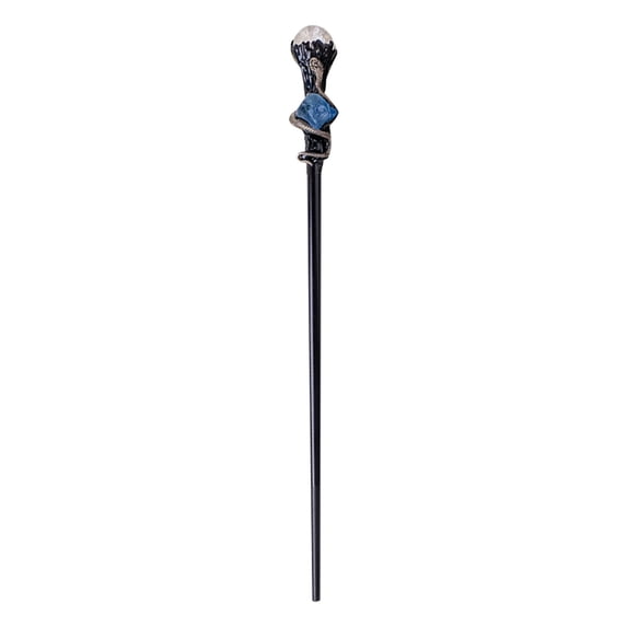 Halloween Witch Magic Wand, Handmade Wizard Scepter Cosplay Prop, Mysterious Amethyst Decorated Party Accessory for Halloween & Holiday Gift