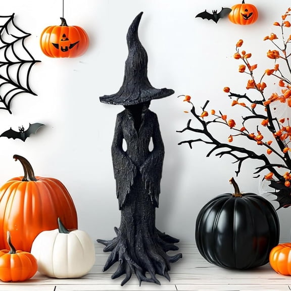 Halloween Witch Decor, Resin Figurine Statue for Home Decoration Tabletop Display