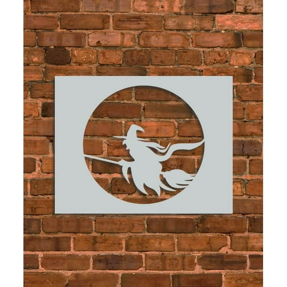 Halloween Witch Decoration Stencil