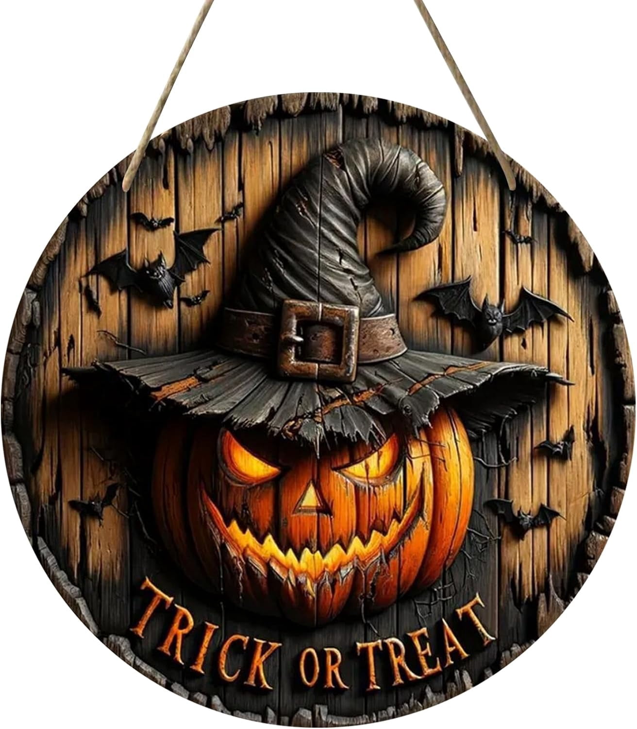 Halloween Witch Decoration - Witch Wooden Sign Halloween Decoration ...