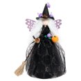 thumbnail image 1 of Halloween Witch Decorations Cute Handmade Witch Doll for Spooky Home Halloween Decor Fall Halloween Shelf Decor Gift, 1 of 5